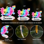 2D Printed Custom Axolotl & Name For Kids 2026 Trendy - Personalized Ornament 4