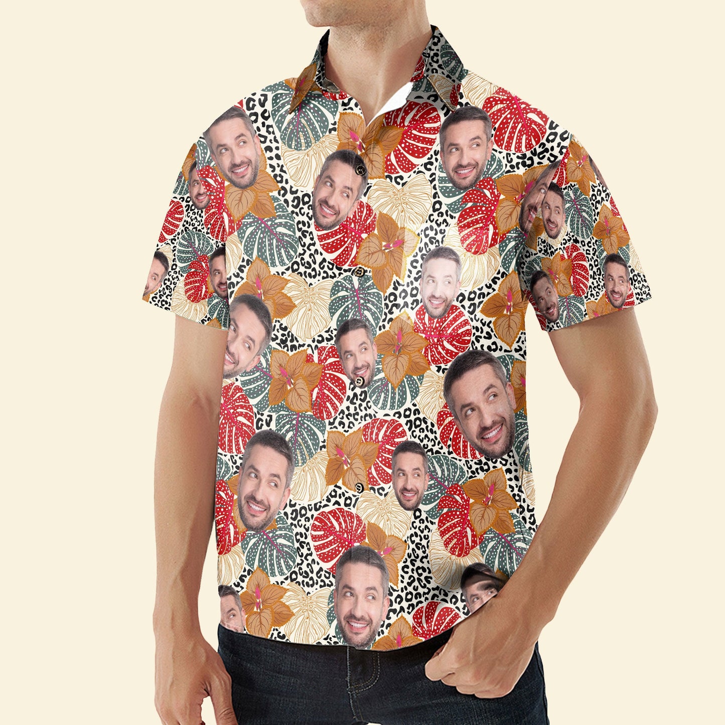 Custom Face - Personalized Photo Hawaiian Shirt