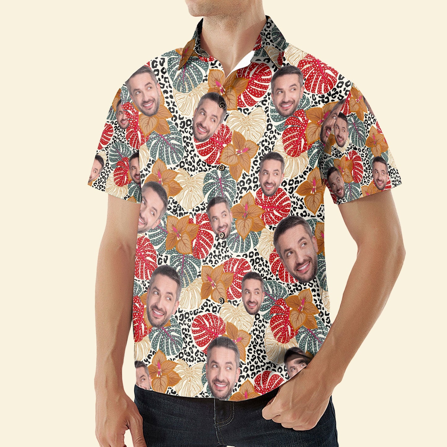 Custom Face - Personalized Photo Hawaiian Shirt