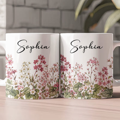 365 Birth Flower Garden Self Gift - Personalized Mug