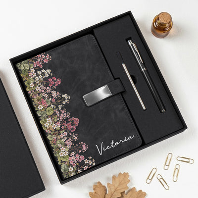365 Birth Flower Garden Self Gift - Personalized Notebook Set