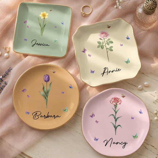 365-Birth-Flower-Self-Gift-Personalized-Jewelry-Dish-1