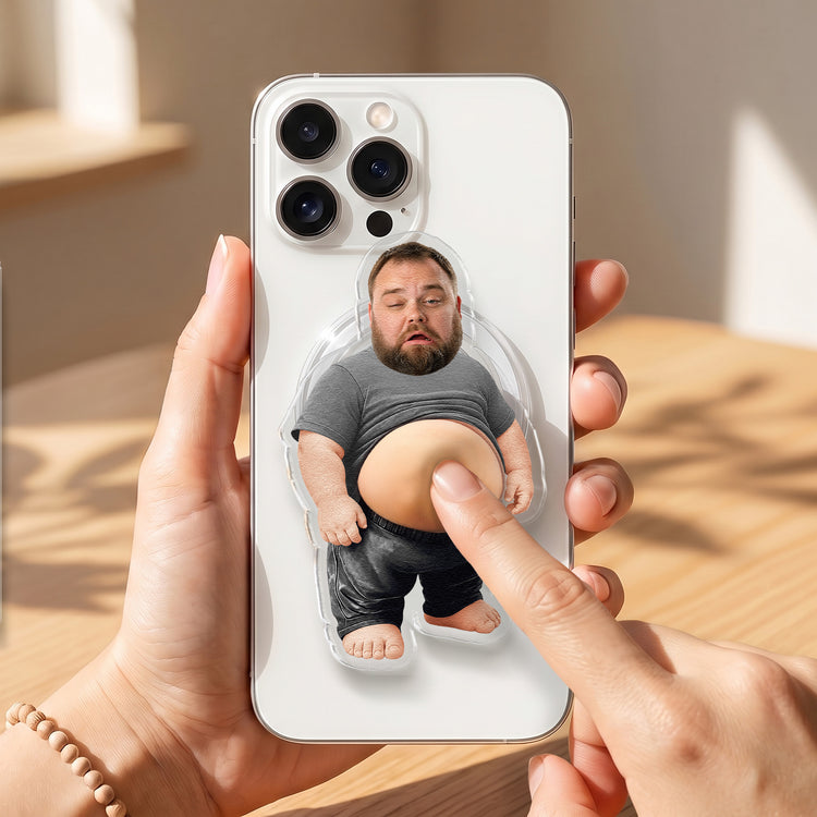 3D-Squishy-Cute-Big-Belly-Dad-Bod-For-Him,-Dad,-Boss,-Husband,-Coworker-Personalized-Phone-Grip-2