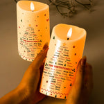Family Custom Name Christmas Tree Shape Christmas Decoration - Personalized Candles 3