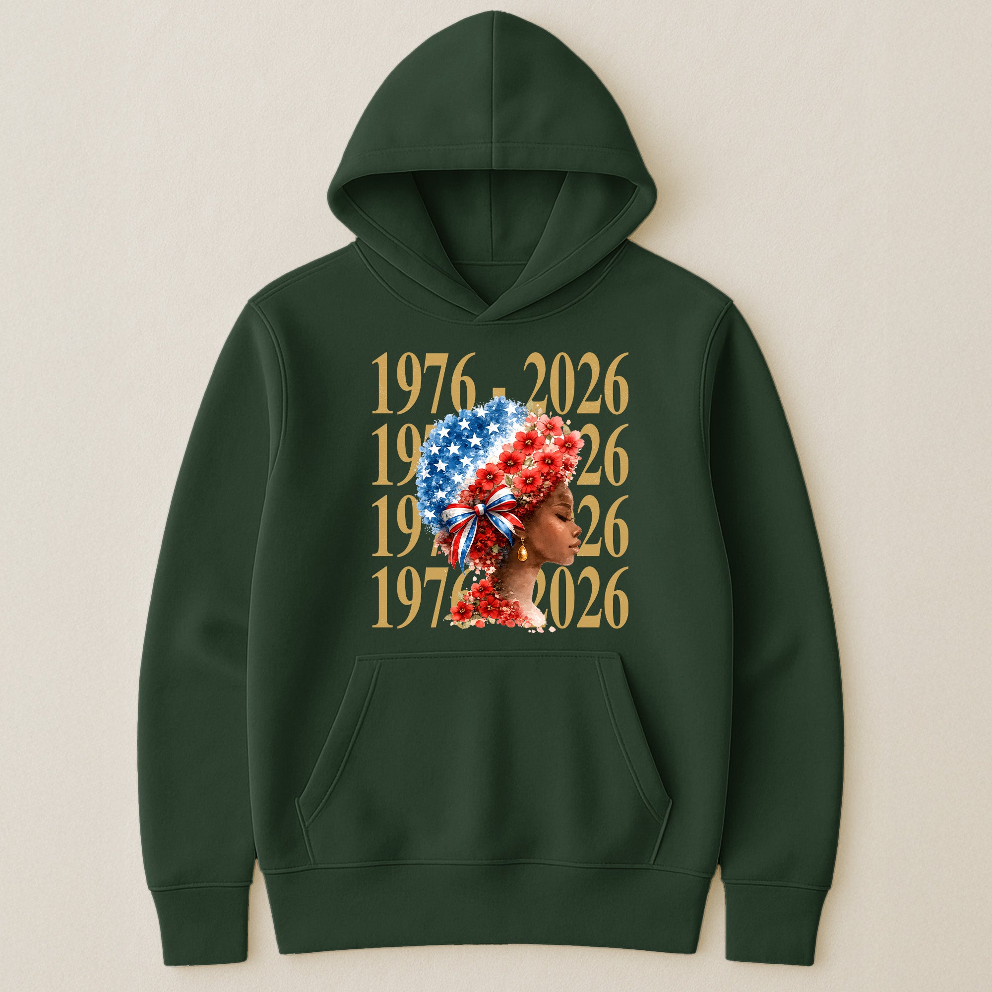 Black Woman Patriotic Afro - Shirt