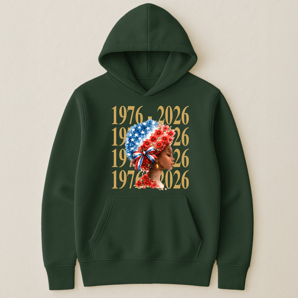 Black Woman Patriotic Afro - Shirt