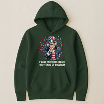 Patchwork Style Usa Uncle Sam Print - Shirt