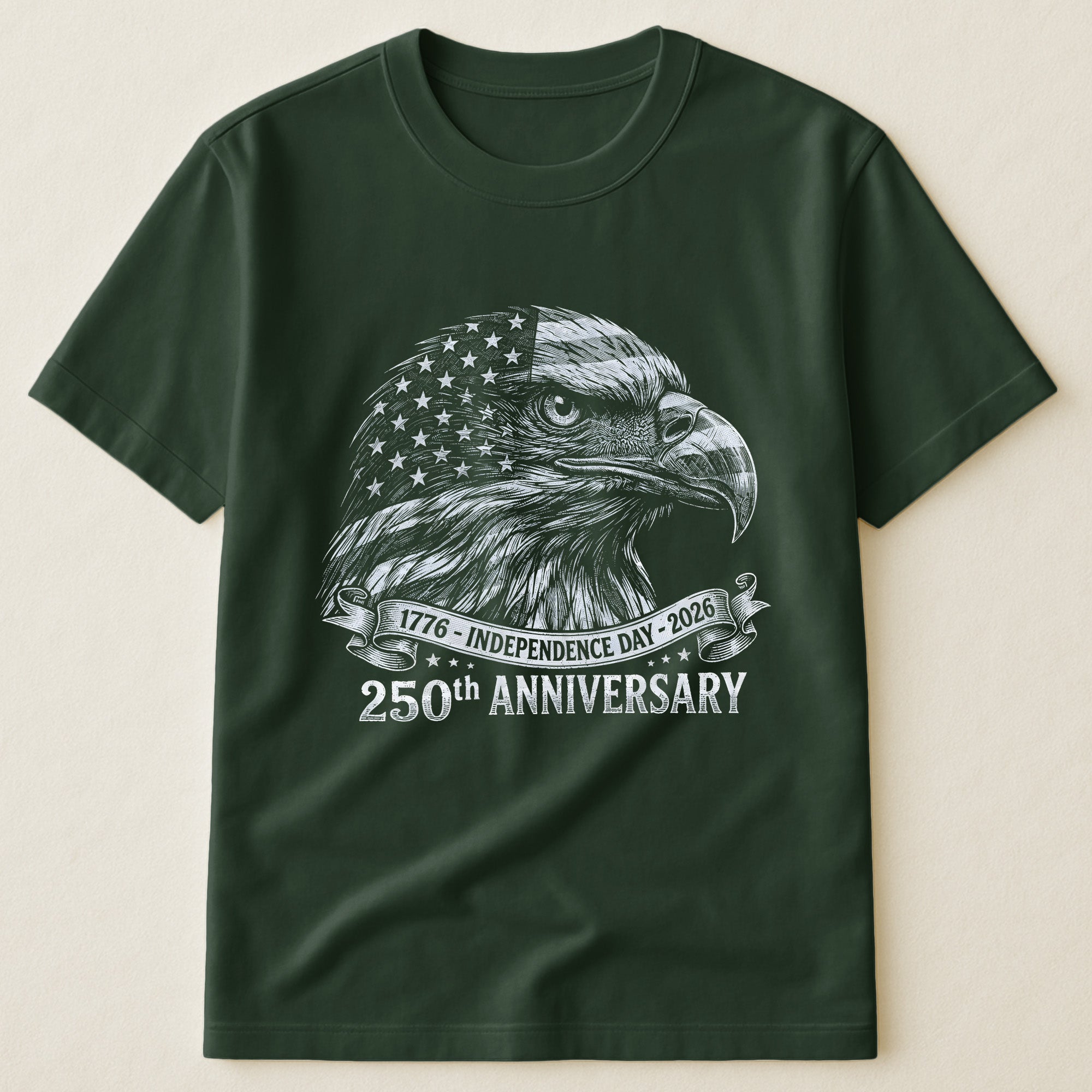 Bald Eagle Usa 250Th Anniversary Monochrome - Shirt