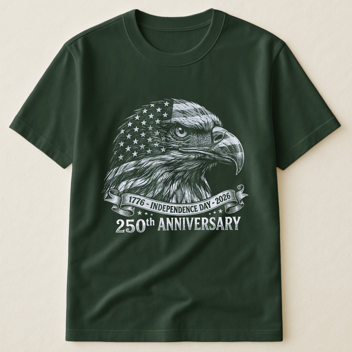 Bald Eagle Usa 250Th Anniversary Monochrome - Shirt