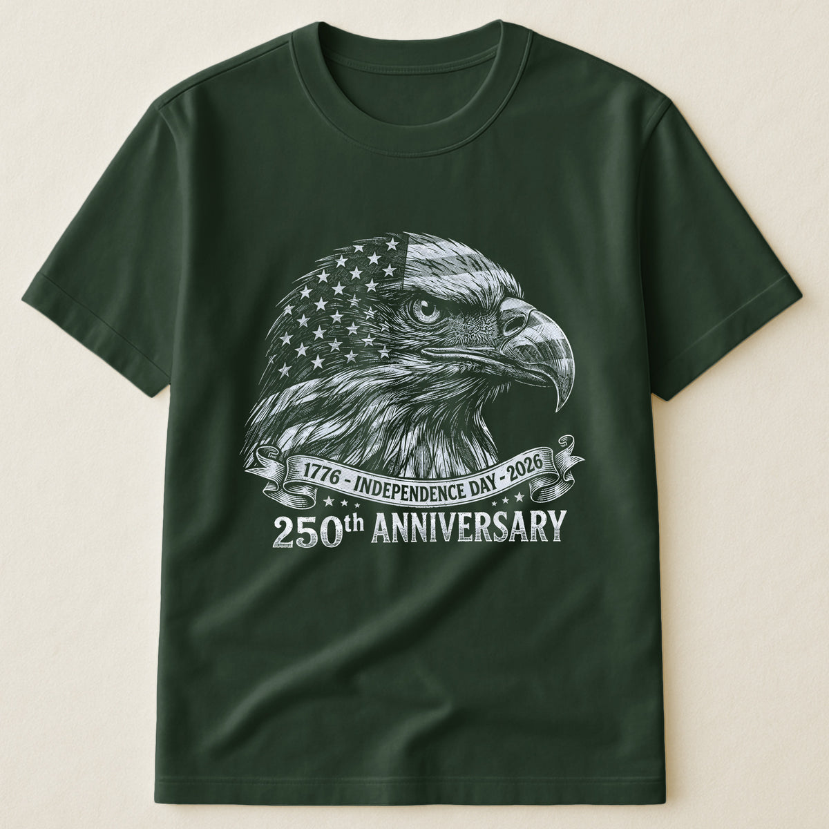 Bald Eagle Usa 250Th Anniversary Monochrome - Shirt