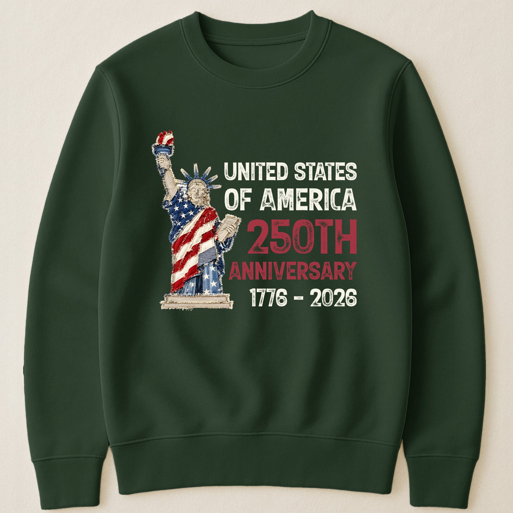 Patchwork Style USA Statue Of Liberty Print - Shirt