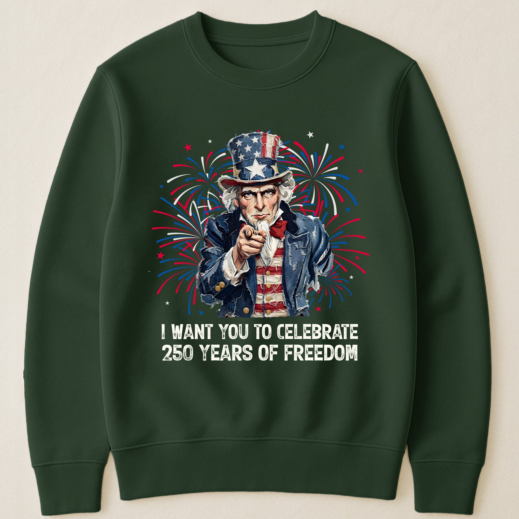Patchwork Style Usa Uncle Sam Print - Shirt