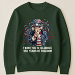 Patchwork Style Usa Uncle Sam Print - Shirt