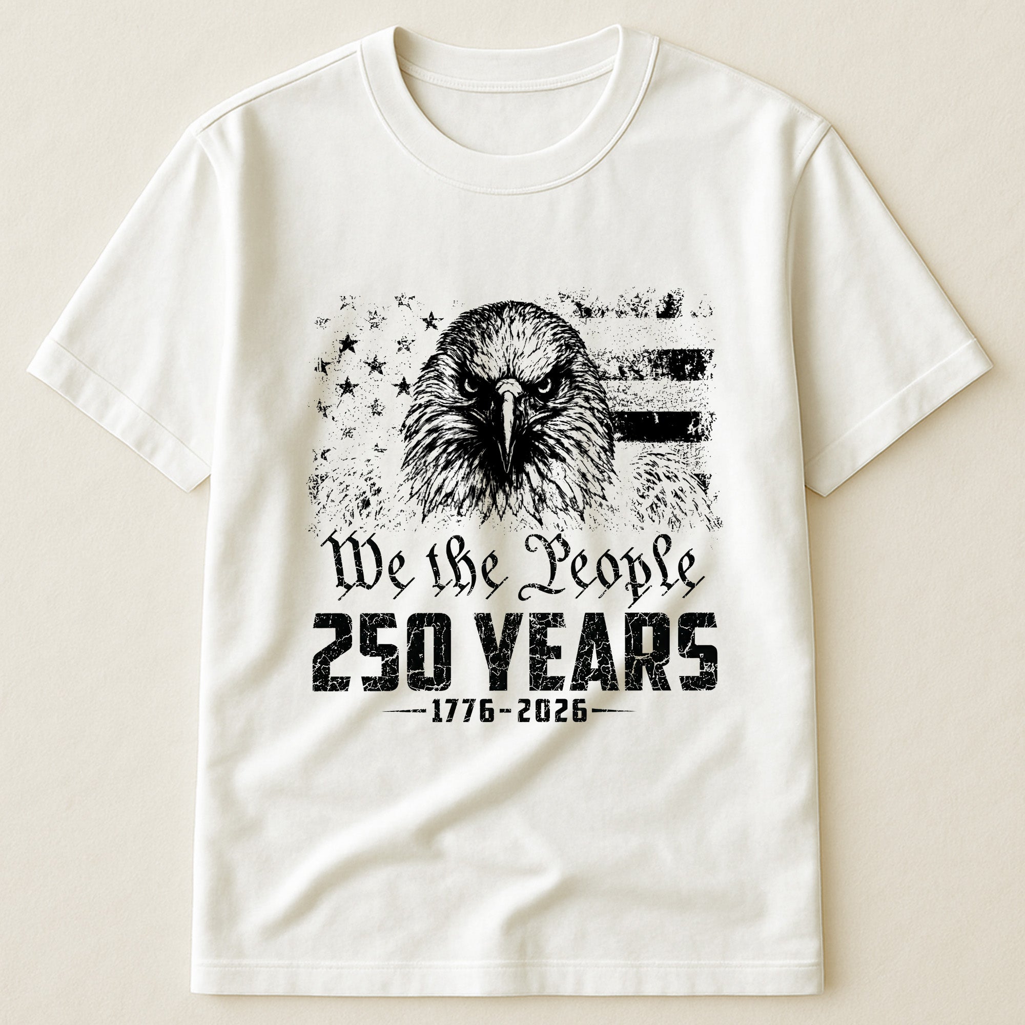 We The People Eagel Monochrome - Shirt