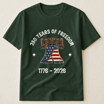Patchwork Style USA Liberty Bell Print - Shirt