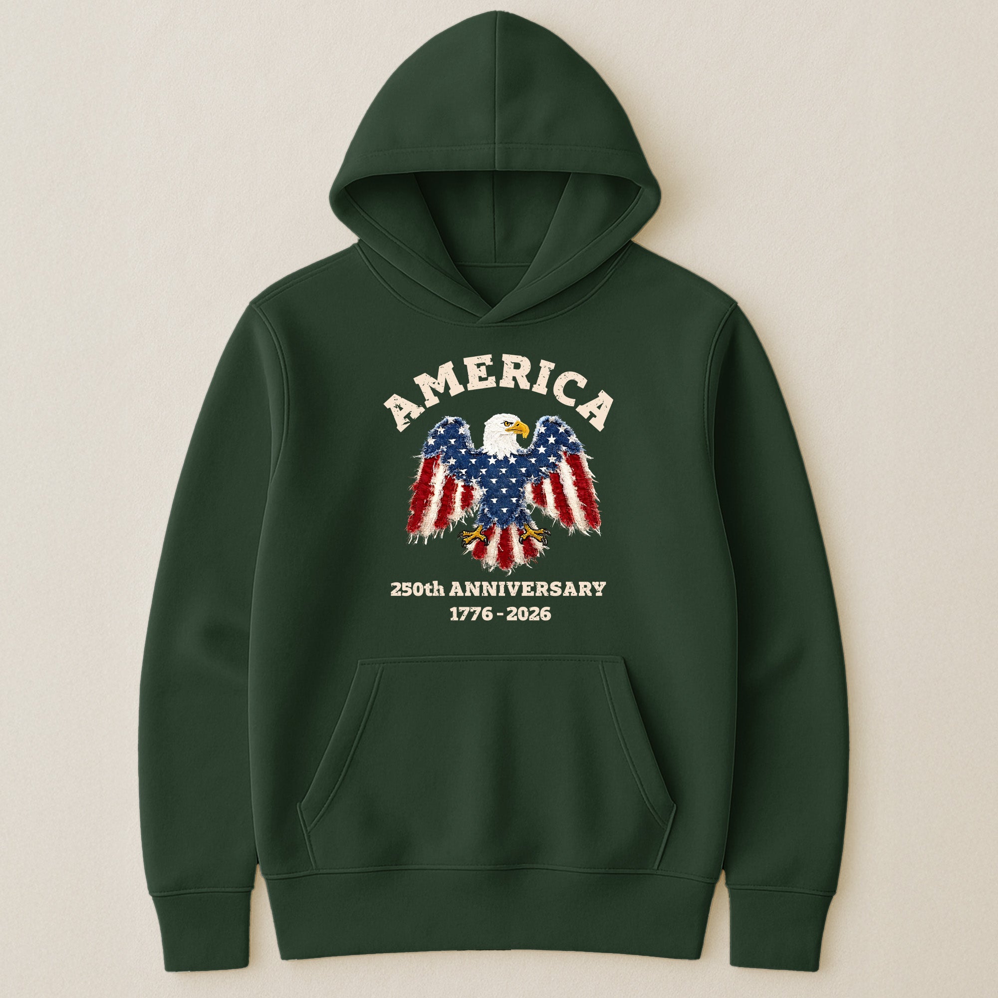Patchwork Style USA Bald Eagles Print - Shirt