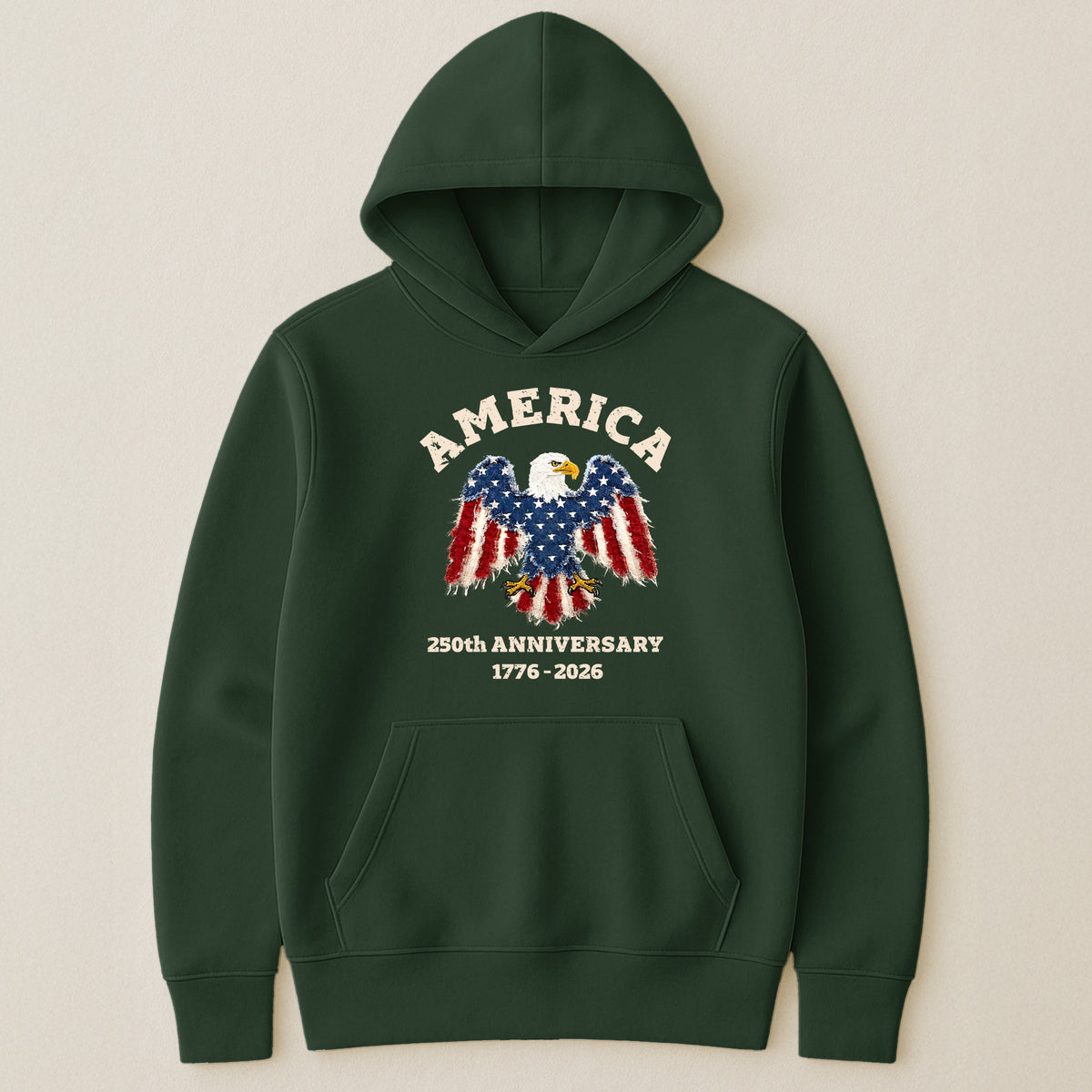 Patchwork Style USA Bald Eagles Print - Shirt