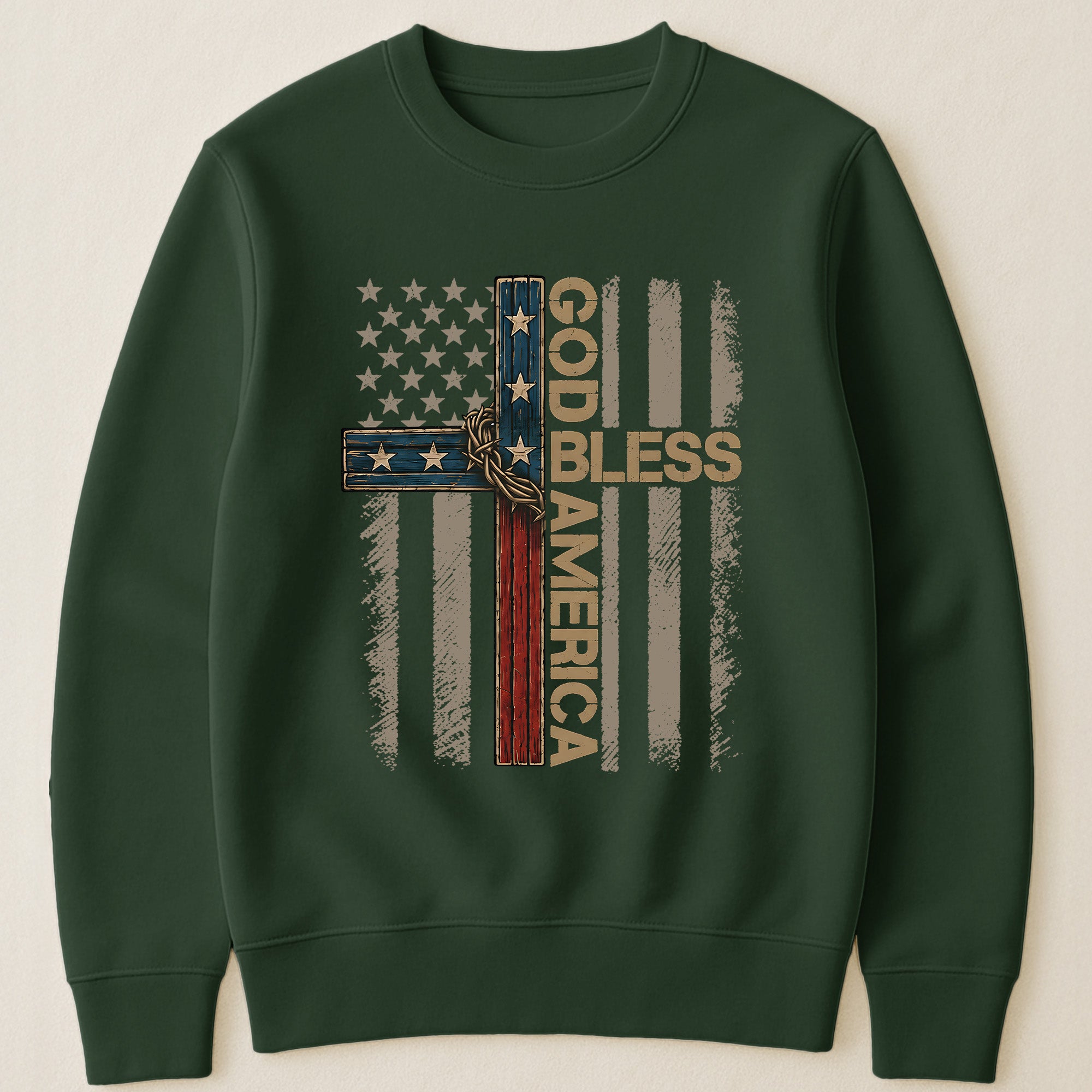Cross God Bless America - Shirt