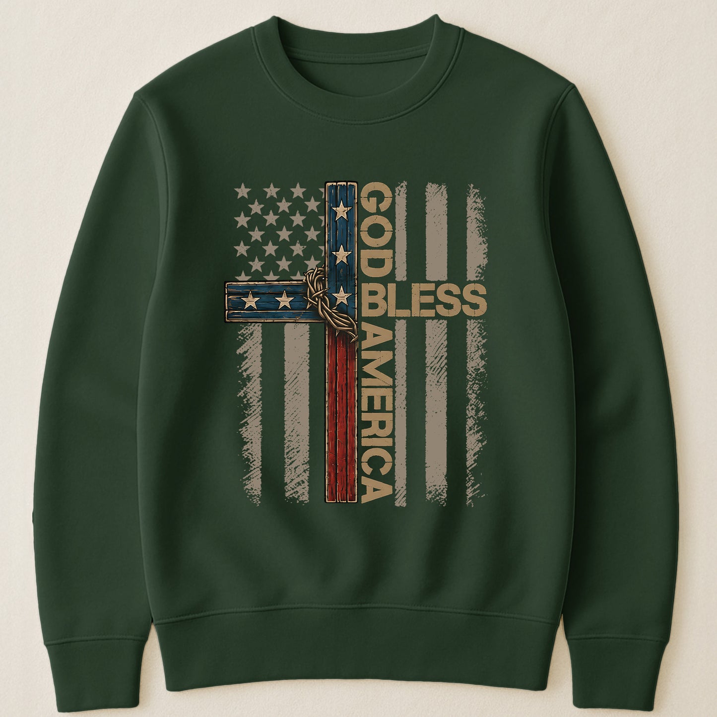 Cross God Bless America - Shirt