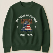 Patchwork Style USA Liberty Bell Print - Shirt