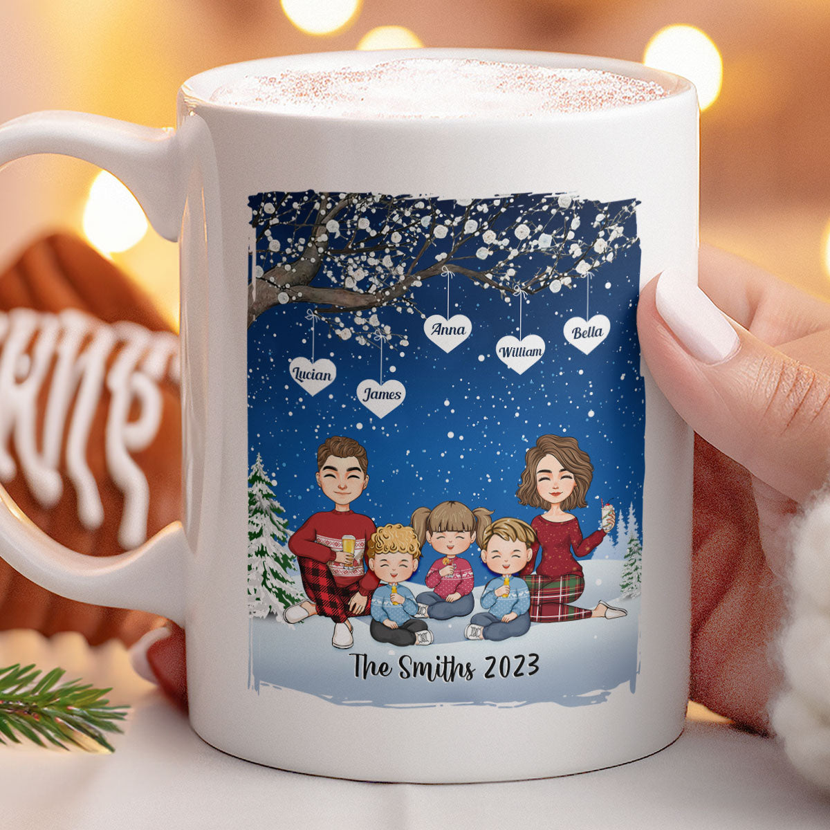 2023 Christmas Family Parents With Kids - Personalized Mug – Macorner