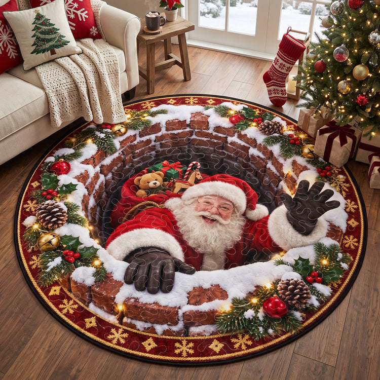 3D Christmas Character Decoration - Personalized Quilted Mat 1