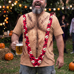 3D Hairy Body Swimsuit For Halloween - Personalized Shirt 1