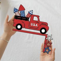 4th Of July Patriotic Usa 250th Anniversary - Personalized Door Corner Wood Sign