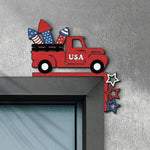 4th Of July Patriotic Usa 250th Anniversary - Personalized Door Corner Wood Sign