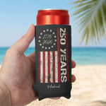 4Th-Of-July-Celebration-250-Years-Personalized-Can-Cooler-5