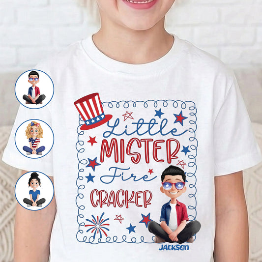 4Th-Of-July-Kids-Toddler-Firecracker--Personalized-Shirt-1