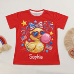 4Th-Of-July-Patriotic-Kids-Duck-Usa-Fireworks-Flag-Personalized-Kids-Clothing-Set-4