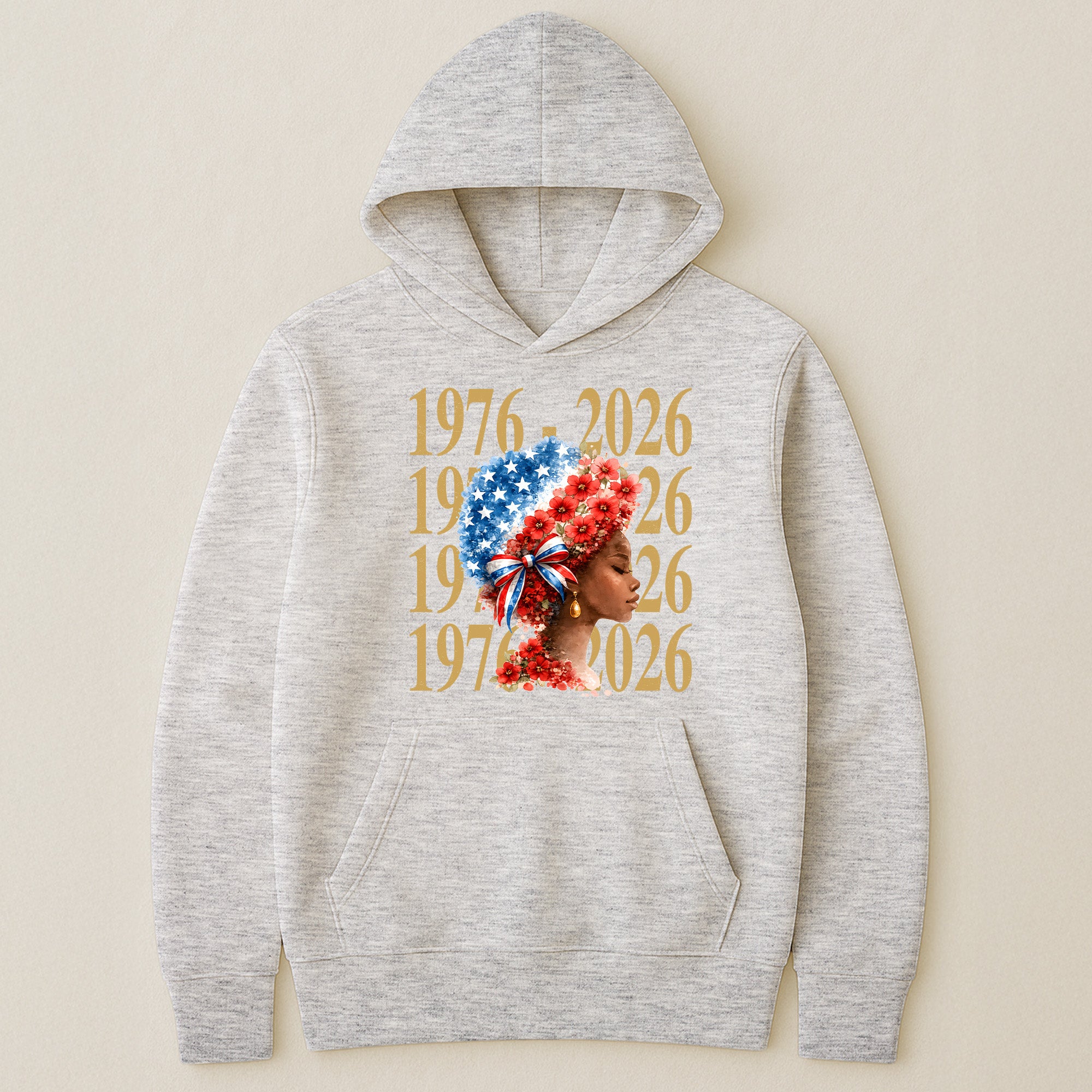 Black Woman Patriotic Afro - Shirt