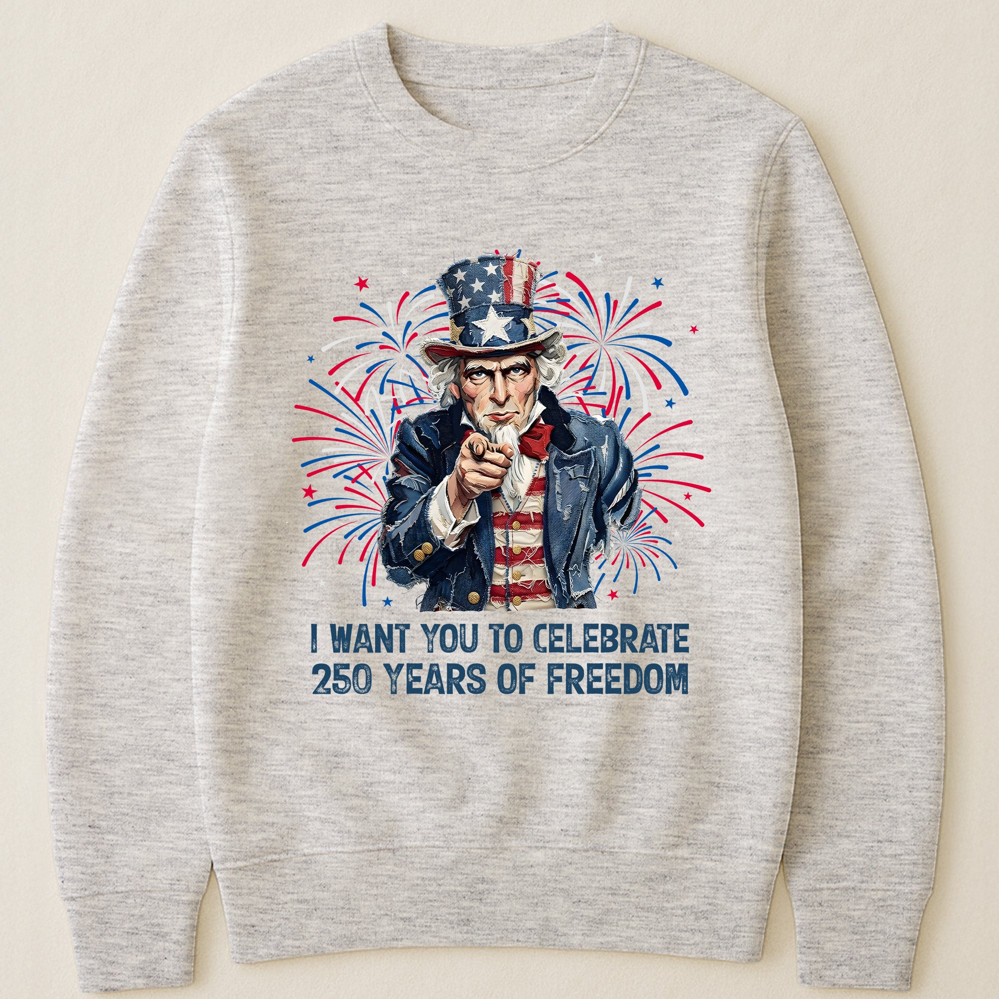 Patchwork Style Usa Uncle Sam Print - Shirt
