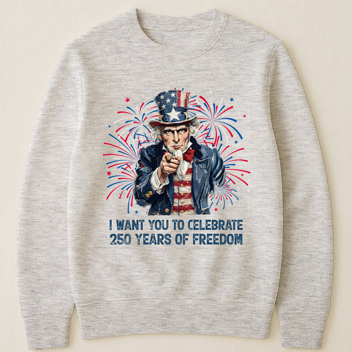 Patchwork Style Usa Uncle Sam Print - Shirt
