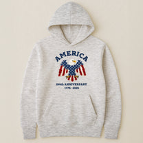 Patchwork Style USA Bald Eagles Print - Shirt