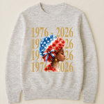 Black Woman Patriotic Afro - Shirt