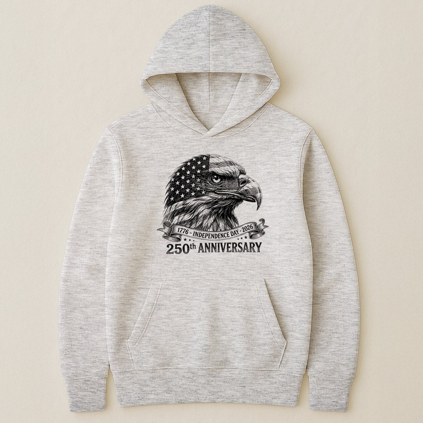 Bald Eagle Usa 250Th Anniversary Monochrome - Shirt