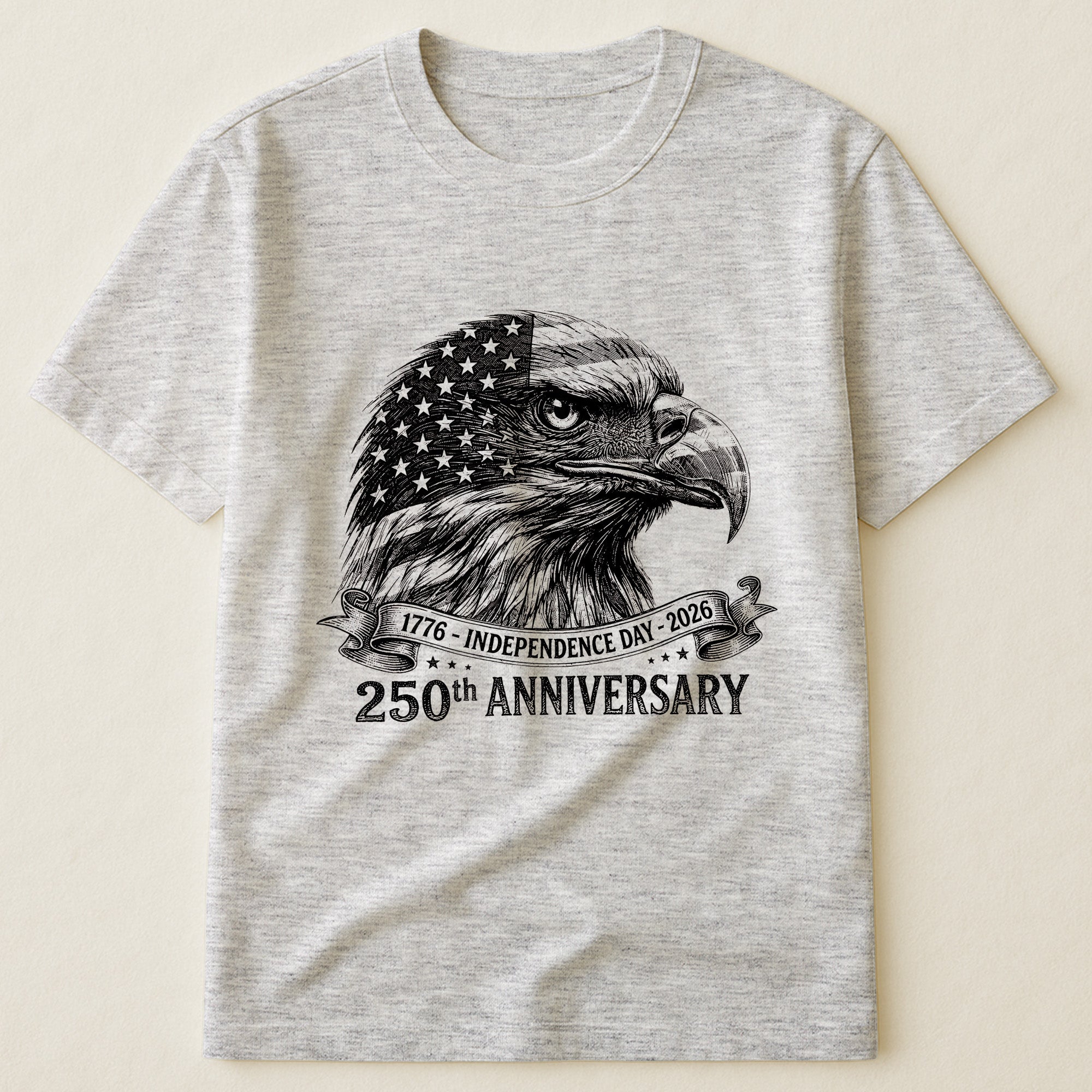 Bald Eagle Usa 250Th Anniversary Monochrome - Shirt