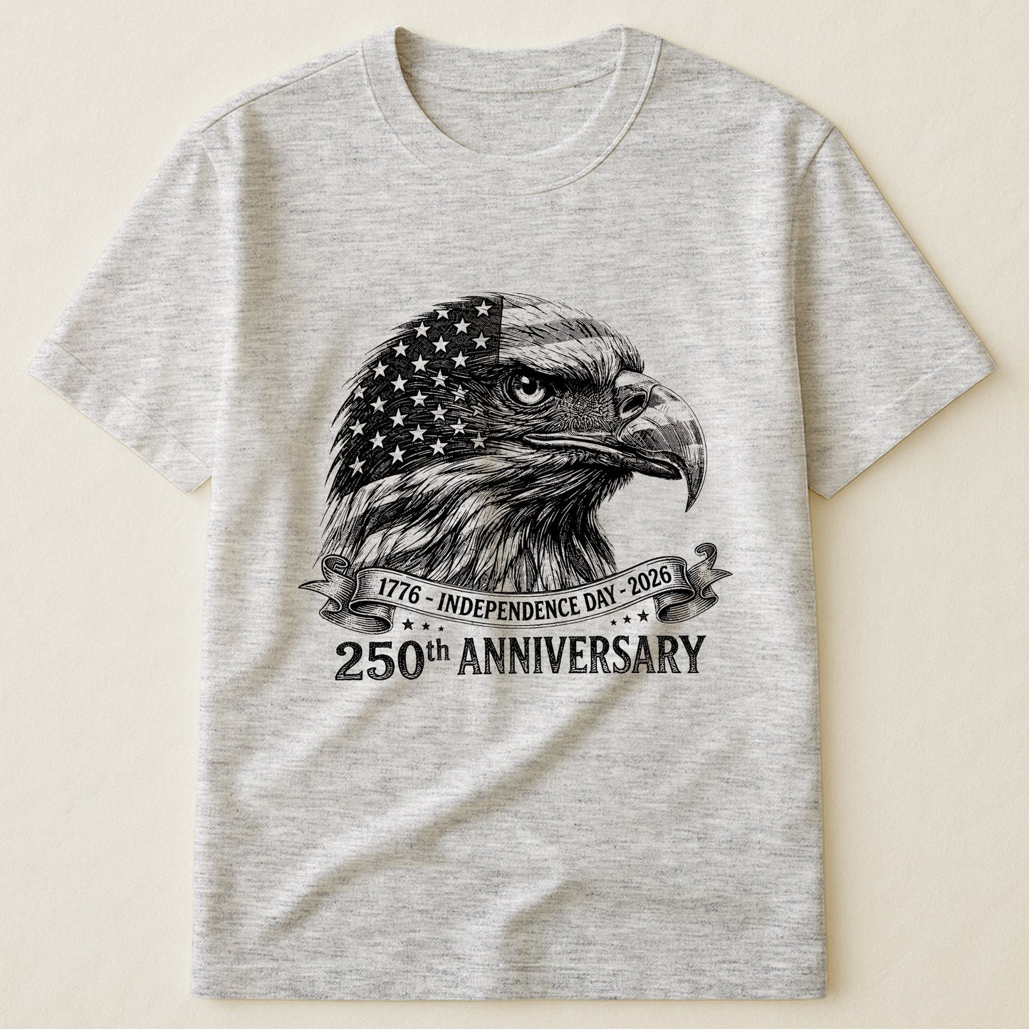 Bald Eagle Usa 250Th Anniversary Monochrome - Shirt