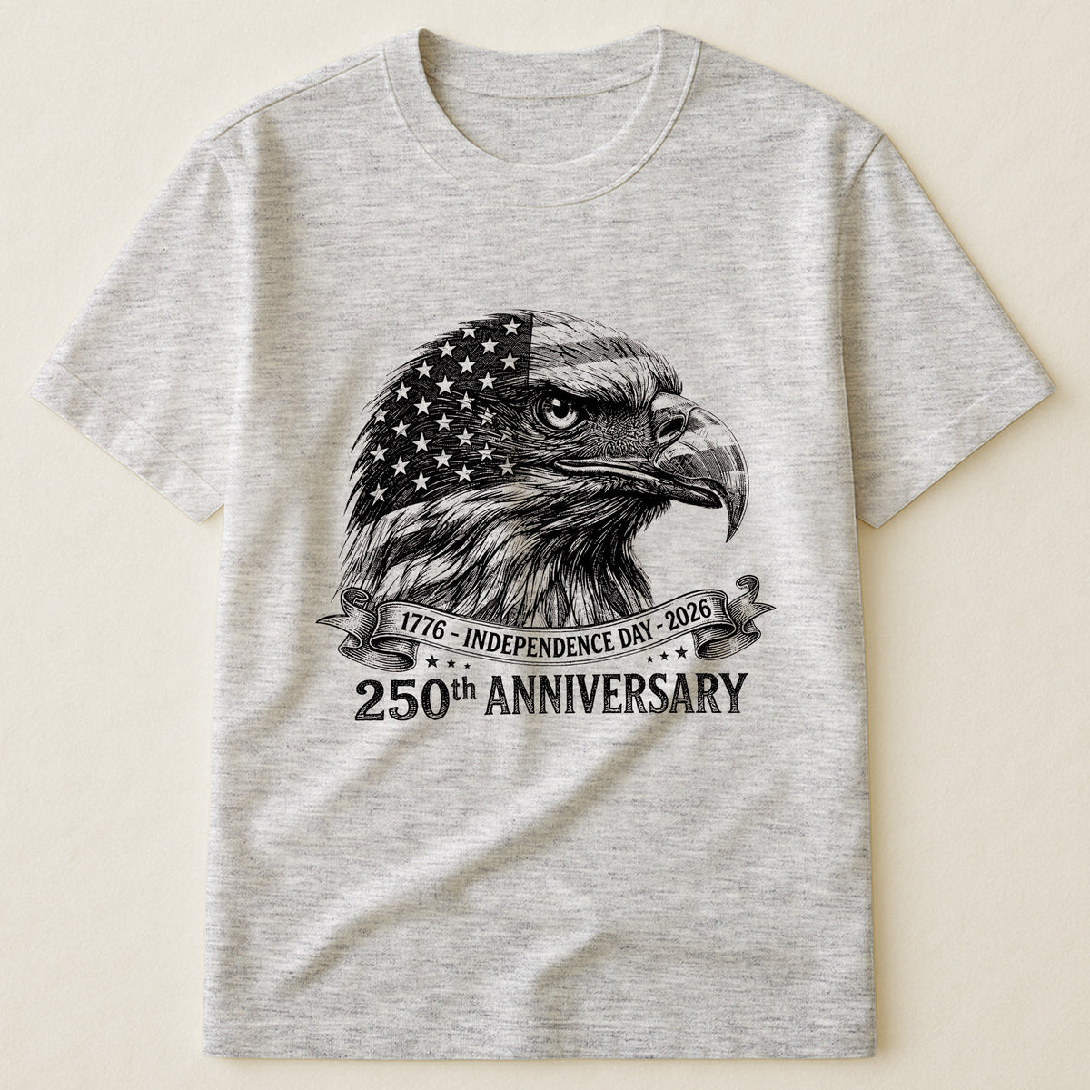 Bald Eagle Usa 250Th Anniversary Monochrome - Shirt