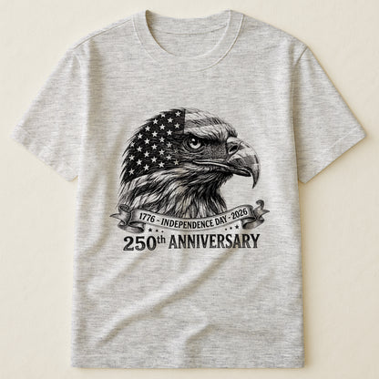 Bald Eagle Usa 250Th Anniversary Monochrome - Shirt