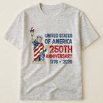 Patchwork Style USA Statue Of Liberty Print - Shirt