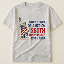 Patchwork Style USA Statue Of Liberty Print - Shirt