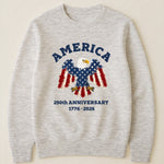 Patchwork Style USA Bald Eagles Print - Shirt