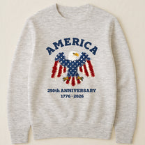 Patchwork Style USA Bald Eagles Print - Shirt