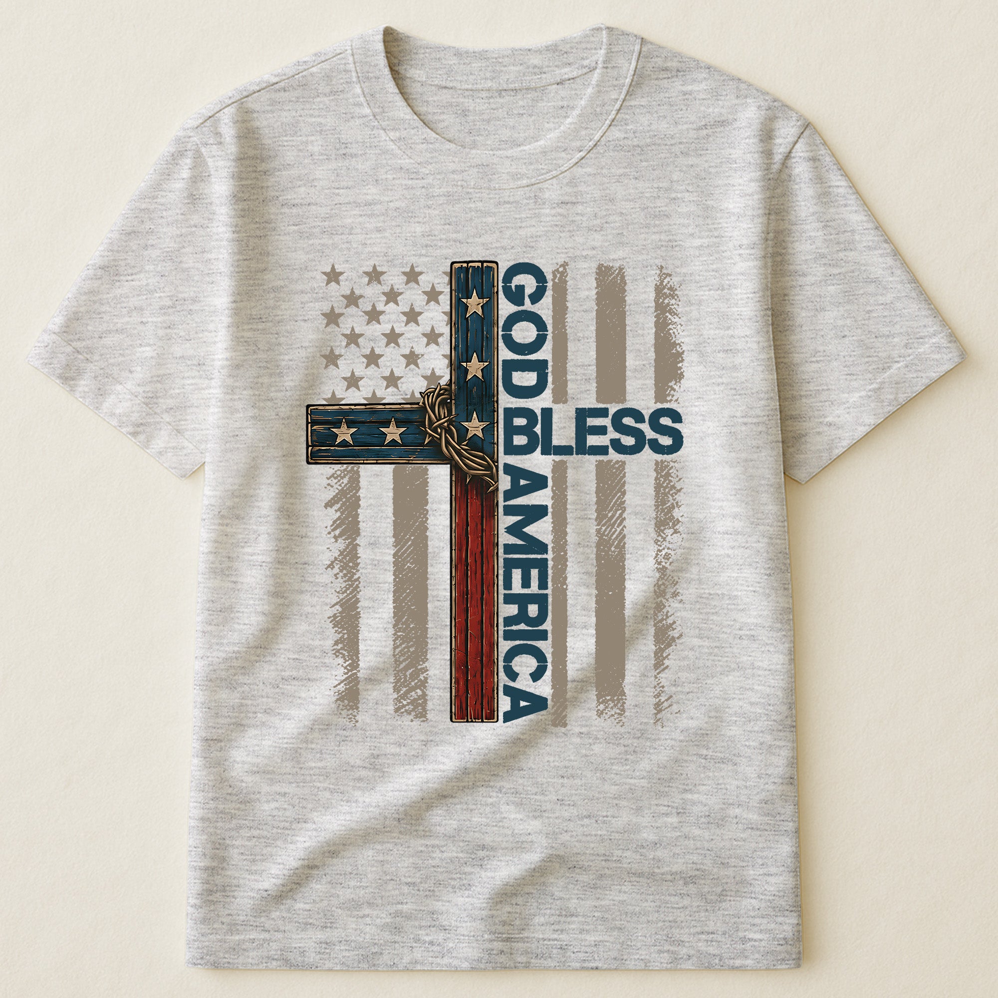 Cross God Bless America - Shirt