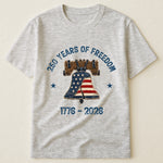Patchwork Style USA Liberty Bell Print - Shirt