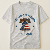 Patchwork Style USA Liberty Bell Print - Shirt