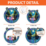 Family Sky Night - Personalized Window Hanging Suncatcher Ornament